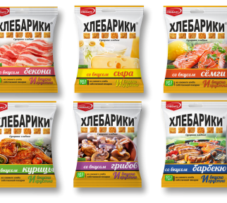 У нас новые упаковки сухариков